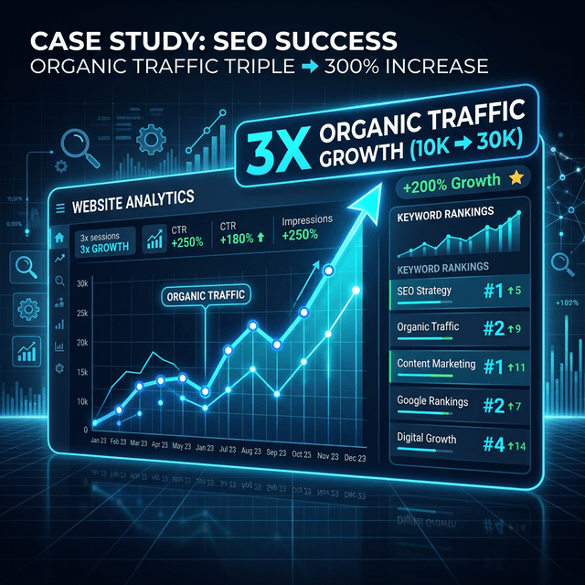 How TechVista 3x'd Organic Traffic in 6 Months